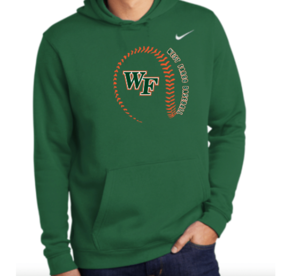 Adult NIKE Cotton/Poly Pullover Hoodie (Design 2)
