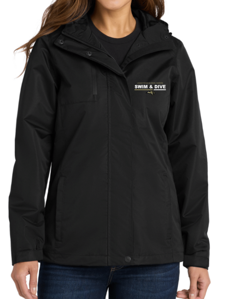 LADIES' ONLY EMBROIDERED FALL/WINTER JACKET