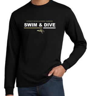 Sabers Cotton/Poly Long Sleeve Tee (YOUTH & ADULT)