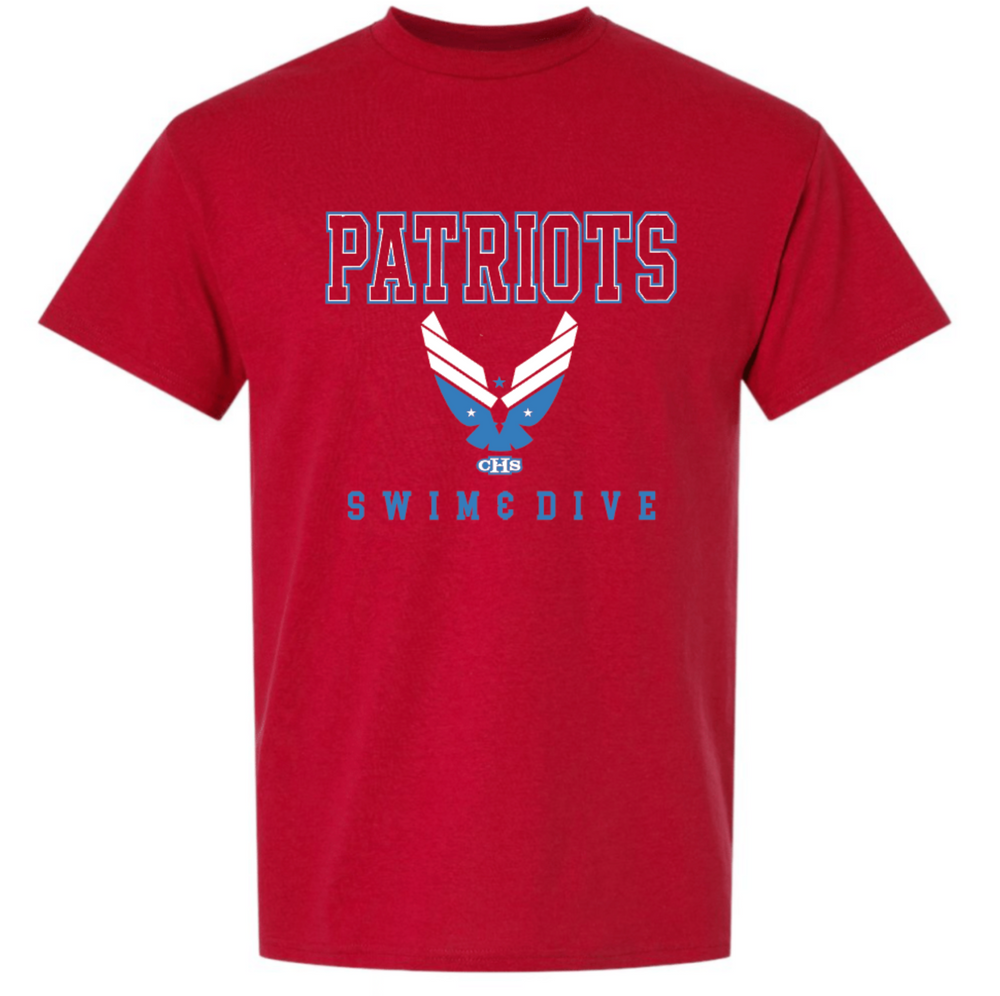 PATRIOTS Cotton/Poly Short Sleeve Tee (Design 2)