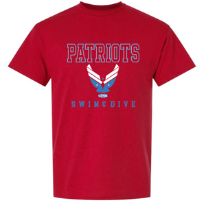 PATRIOTS Cotton/Poly Short Sleeve Tee (Design 2)
