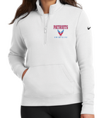PATRIOTS' NIKE LADIES' ONLY 1/2 ZIP FLEECE (Design 2)