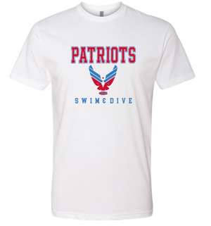 PATRIOTS Cotton/Poly Short Sleeve Tee (Design 2)