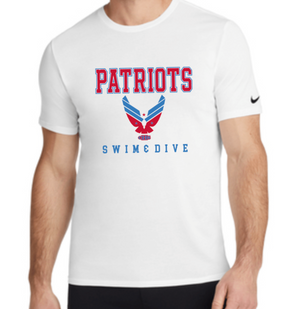 PATRIOTS' NIKE  DriFit Cotton/Poly Short Sleeve Tee (Design 2)