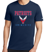 PATRIOTS' NIKE  DriFit Cotton/Poly Short Sleeve Tee (Design 2)