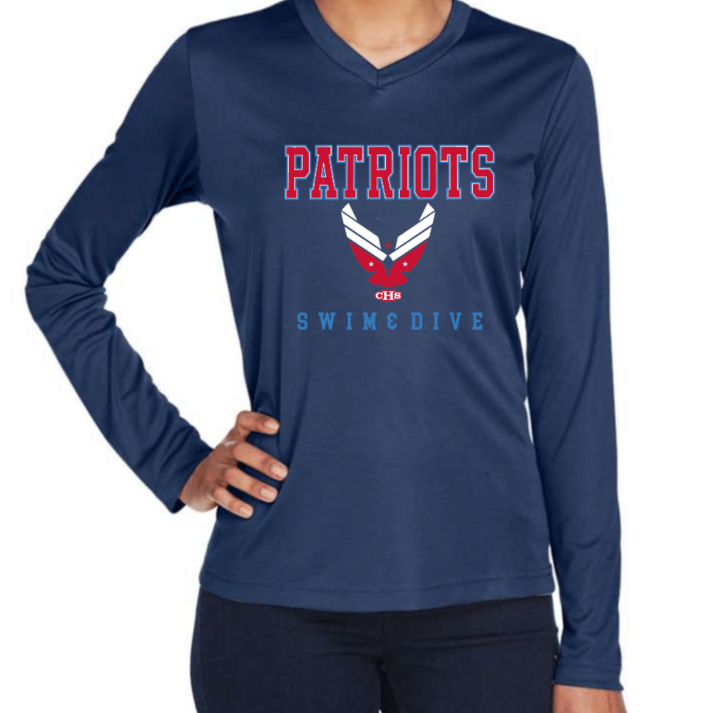PATRIOTS' LADIES' ONLY DRIFIT Long Sleeve Tee (Design 2)