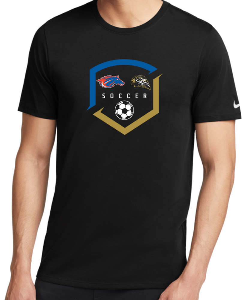 HAWKS/MUSTANGS NIKE  DriFit Cotton/Poly Short Sleeve Tee