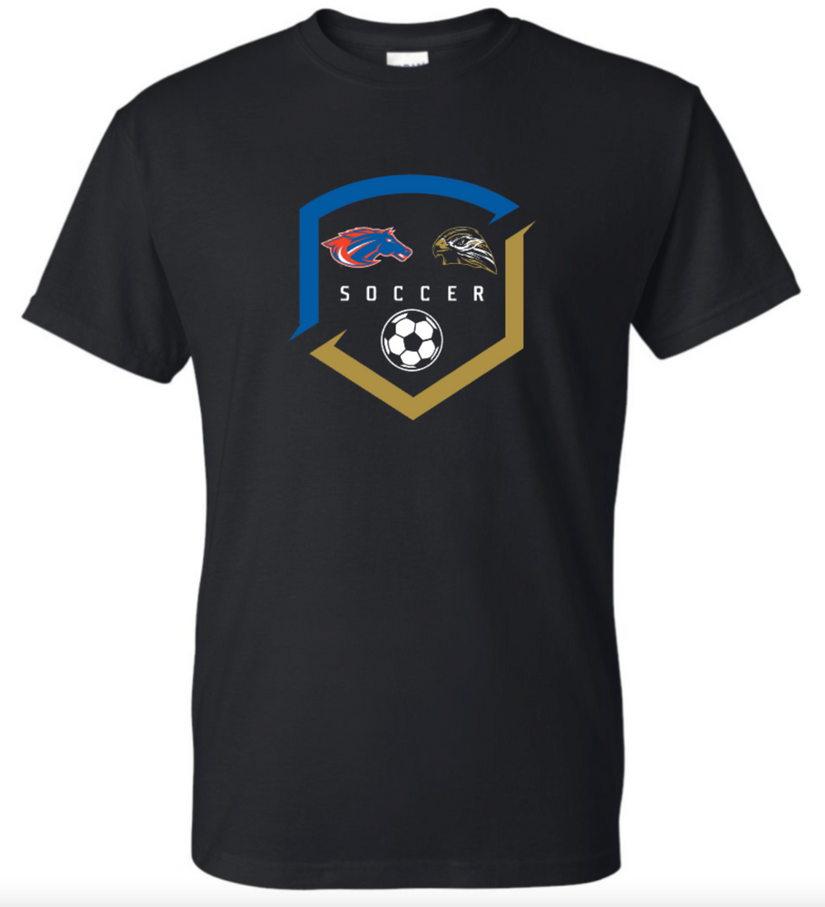 HAWKS/MUSTANGS Cotton/Poly Short Sleeve Tee