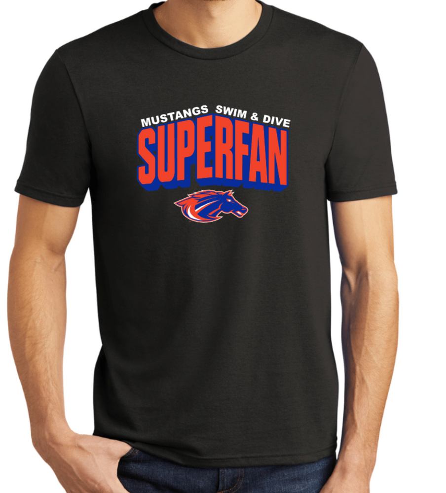 MUSTANGS Triblend Short Sleeve SUPER FAN TEE (DESIGN 2)