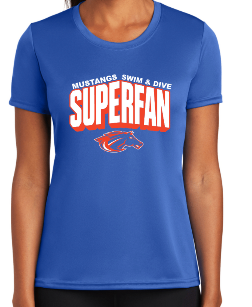 MUSTANGS LADIES' ONLY DRIFIT Short Sleeve SUPER FAN TEE (DESIGN 2)