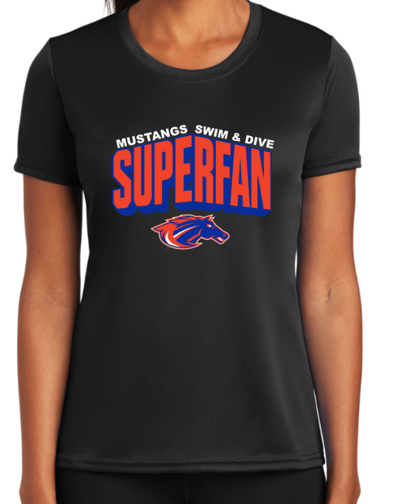 MUSTANGS LADIES' ONLY DRIFIT Short Sleeve SUPER FAN TEE (DESIGN 2)