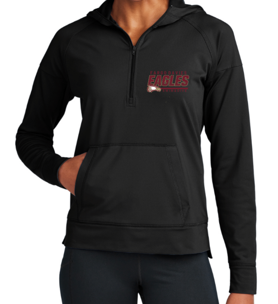 EAGLES LADIES' ONLY DRIFIT 1/2 Zip Hooded Jacket