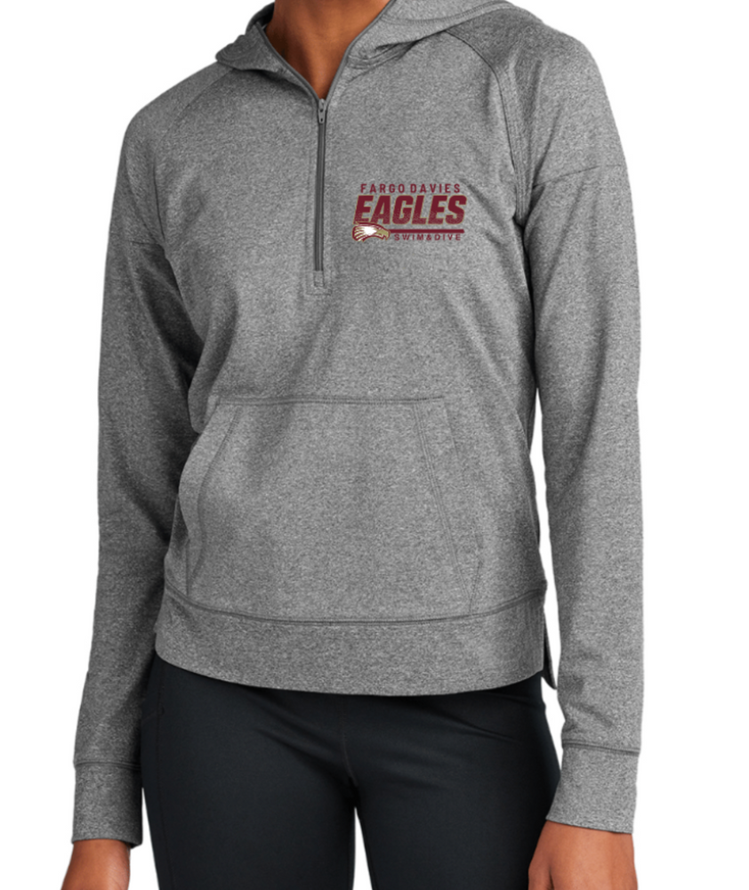 EAGLES LADIES' ONLY DRIFIT 1/2 Zip Hooded Jacket