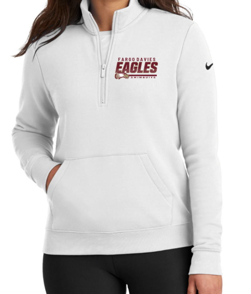 EAGLES NIKE LADIES' ONLY 1/2 ZIP FLEECE