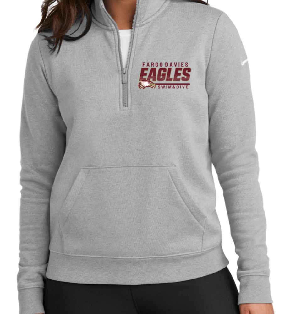 EAGLES NIKE LADIES' ONLY 1/2 ZIP FLEECE