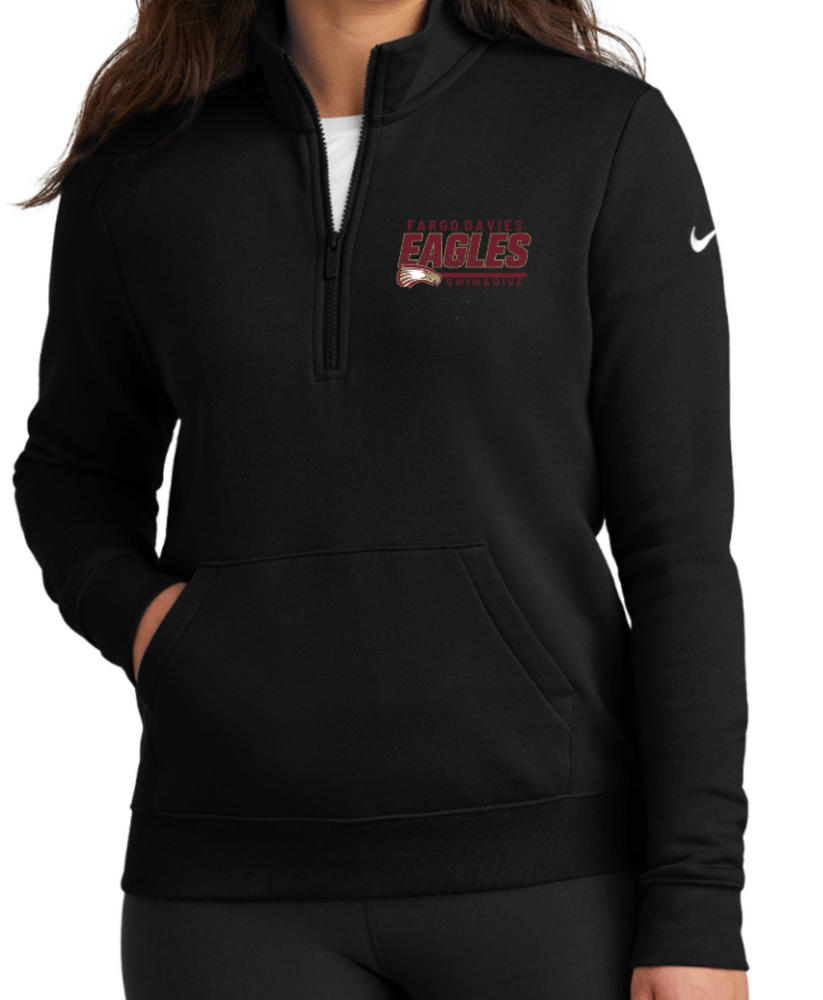 EAGLES NIKE LADIES' ONLY 1/2 ZIP FLEECE