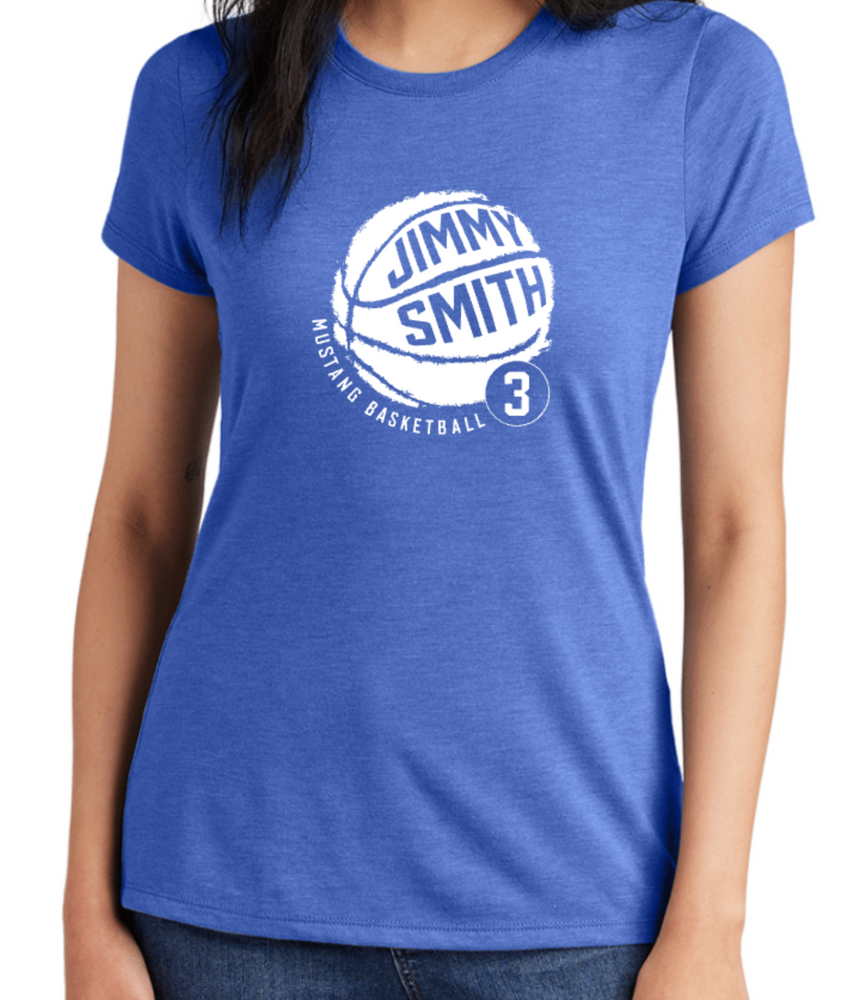 LADIES' ONLY PERSONALIZED NAME AND NUMBER TriBlend Short Sleeve Tee