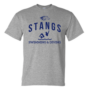 MUSTANGS Cotton/Poly Short Sleeve Tee