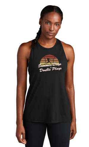 LADIES ONLY Tri-Blend Racerback Tank SUMMER DAYS DESIGN