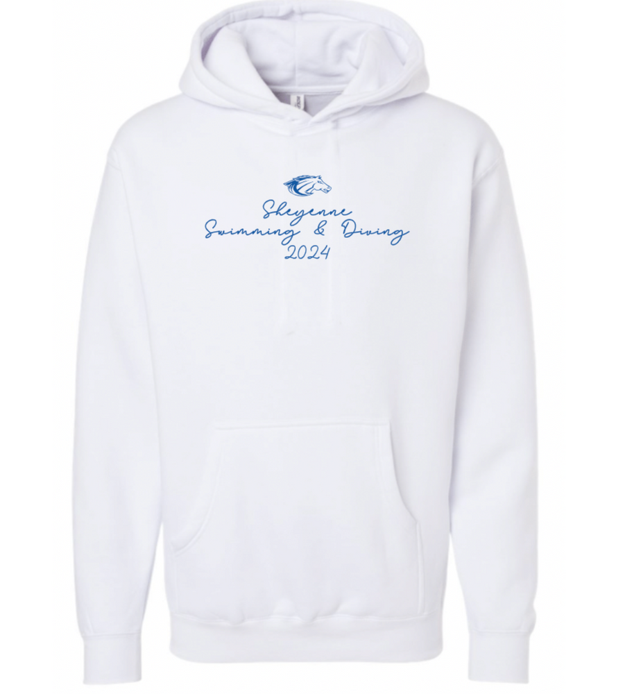 MUSTANGS FULLY EMBROIDERED Cotton Hoodie