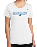 Mustangs Ladies Nike DriFit Short Sleeve Tee (Design 1)