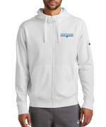 Mustangs Nike Club Fleece Sleeve Swoosh Full Zip Hoodie (Design 1)