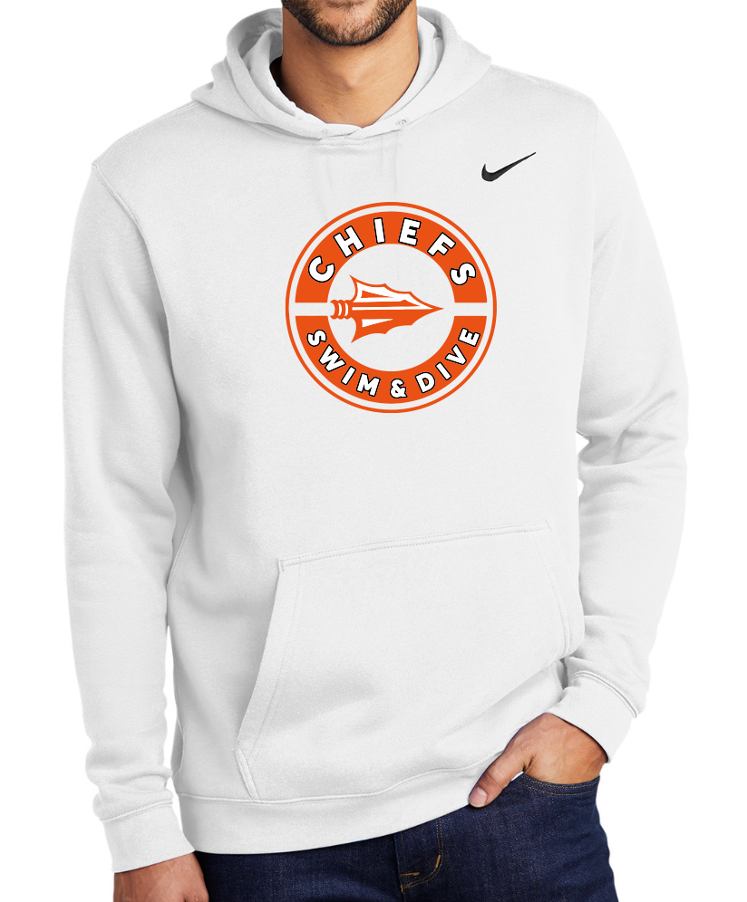 Chiefs Nike Club Fleece Swoosh Pullover (Design 4)