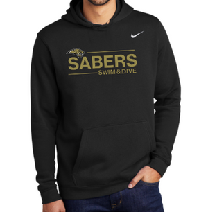 Sabers NIKE Unisex Club Fleece Pullover Hoodie (Design 2)