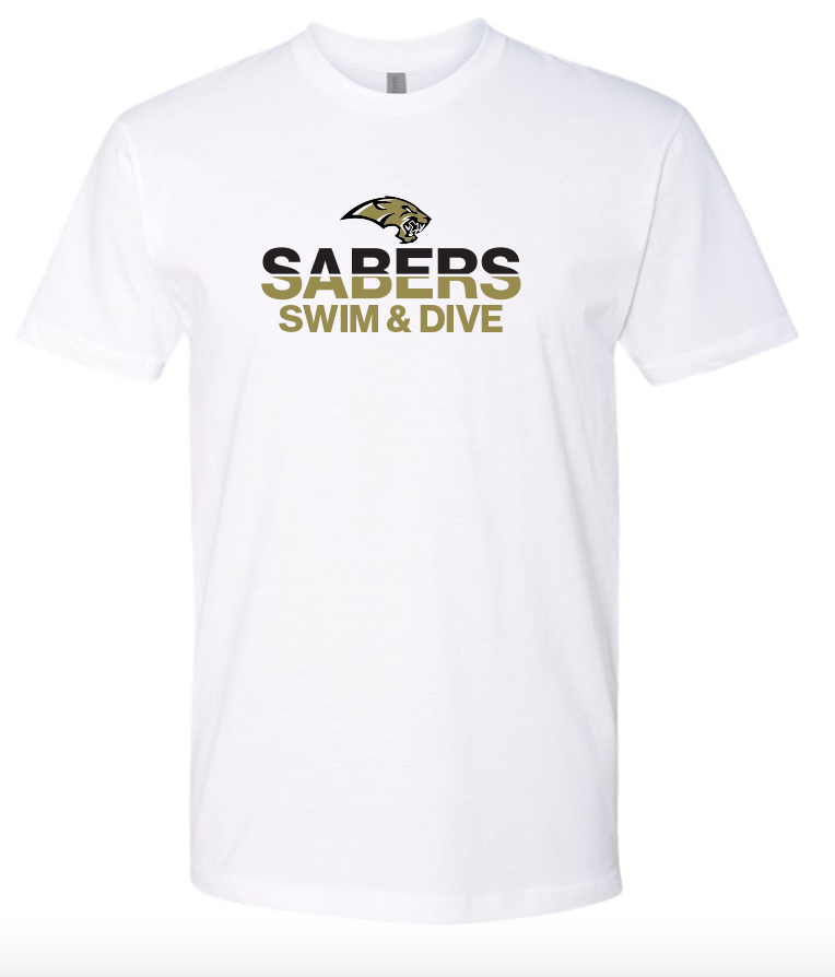 Sabers Cotton/Poly Short Sleeve Tee (Design 1)