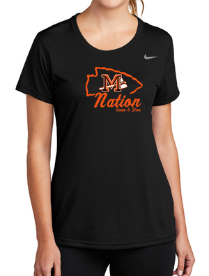 Chiefs LADIES ONLY Nike DriFit Short Sleeve Tee (Design 2)