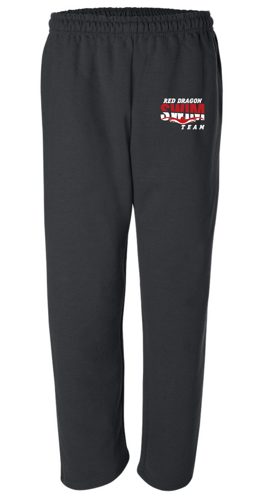 Unisex 50/50 Cotton/Poly Open Bottom Sweatpants with Pockets