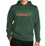 RATTLERS Unisex DFriFit Fleece Hooded Pullover DESIGN 1