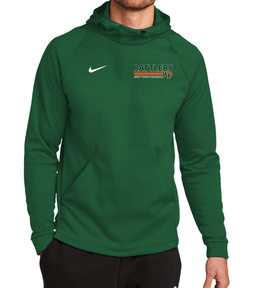 RATTLERS Unisex NIKE DriFit Therma-Fit Pullover Fleece Hoodie DESIGN 1