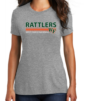 RATTLERS LADIES ONLY TriBlend Short Sleeve Tee DESIGN 1