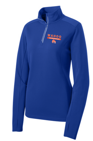Wahoo LADIES ONLY Polyester Textured 1/4 Zip Pullover