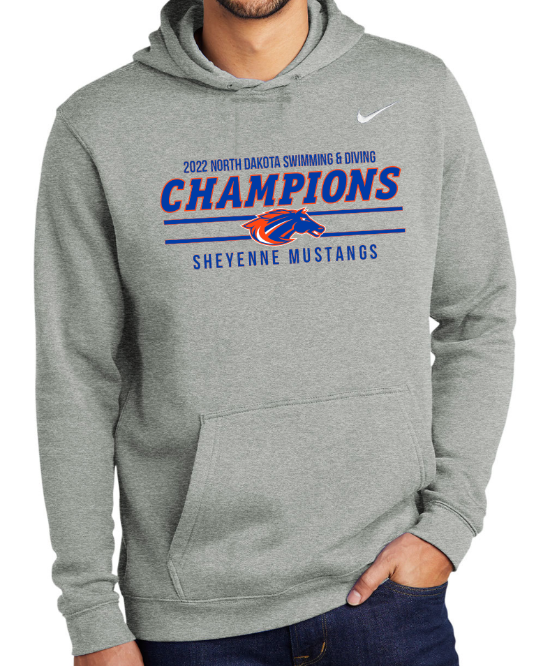 Championship NIKE Cotton Pullover Hooded Sweatshirt