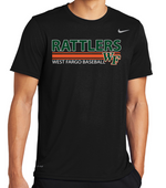 RATTLERS Unisex NIKE DriFit Short Sleeve Legend Tee DESIGN 1