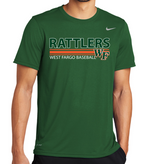 RATTLERS Unisex NIKE DriFit Short Sleeve Legend Tee DESIGN 1