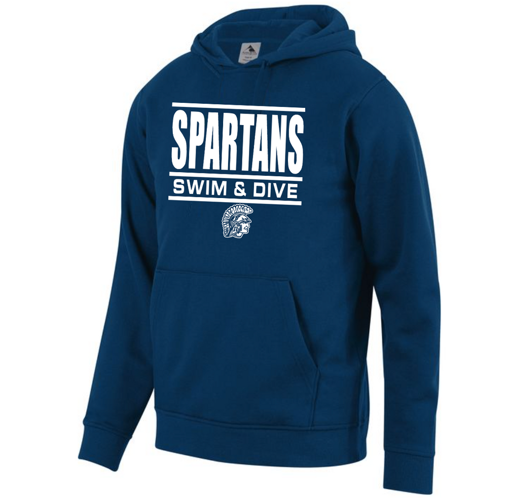 Spartan 60 40 Cotton Poly Fleece Pullover Hoodie