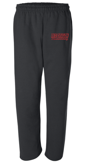 Unisex 50/50 Cotton/Poly Open Bottom Sweatpants with Pockets (Alt. Design 1)
