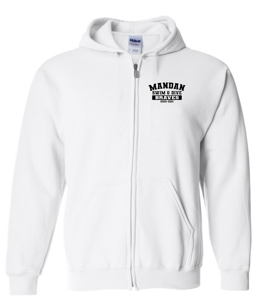 Mandan Full Zip Up Hoodie Design 2