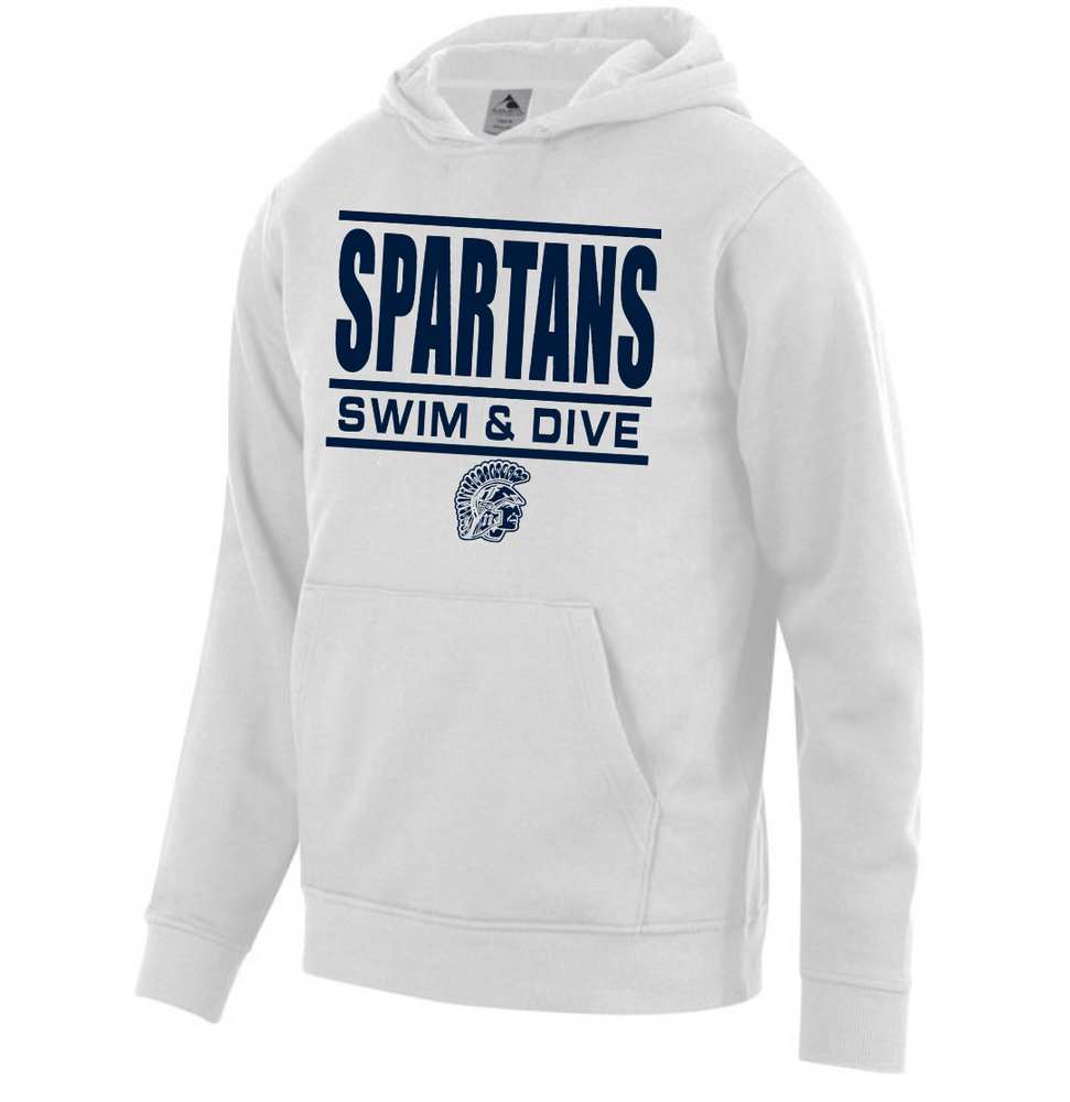 Spartan 60 40 Cotton Poly Fleece Pullover Hoodie Lane 4 Athletic