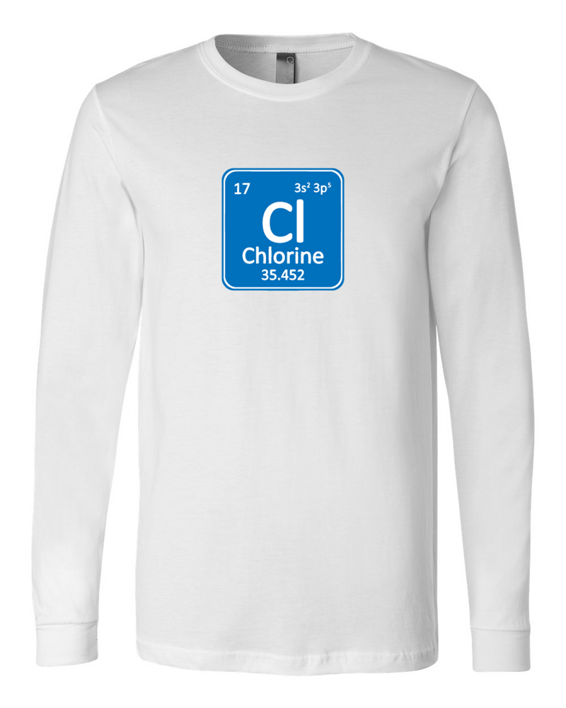 Chlorine Chemical Element Long Sleeve T-shirt