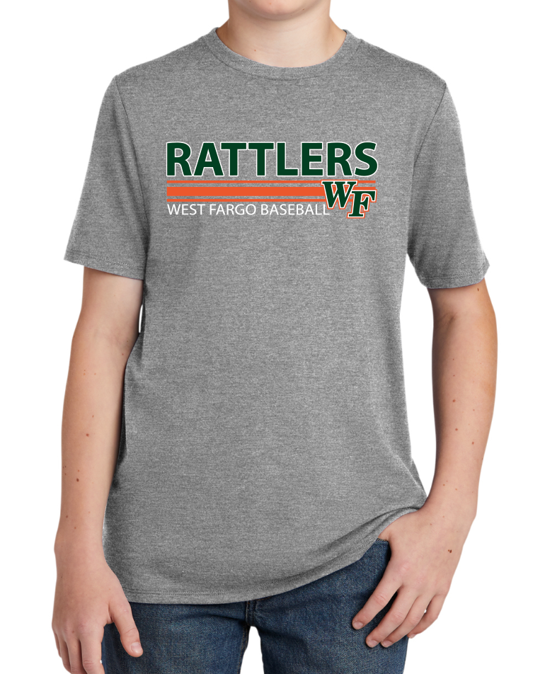 RATTLERS YOUTH ONLY TriBlend Short Sleeve Tee DESIGN 1